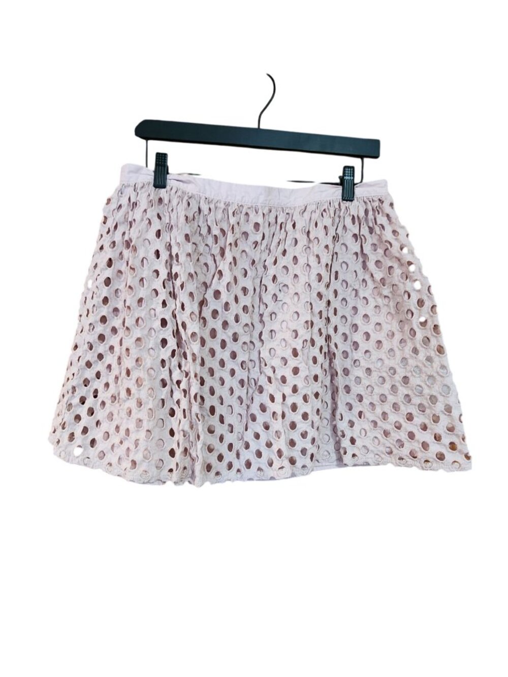 Forever 21 Womens Skirt Size S Pink Layered Eyelet Design